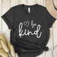 T-Shirt Dark Grey / S Be Kind Heart Sketch T-Shirt
