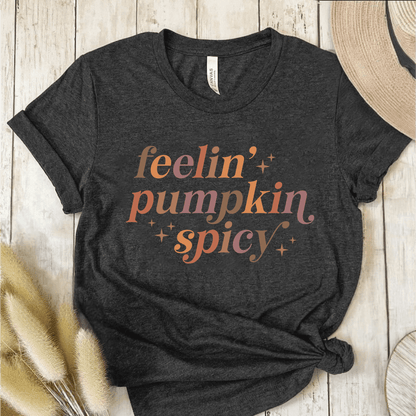 T-Shirt Dark Grey / S Feelin Pumpkin Spicy T-Shirt