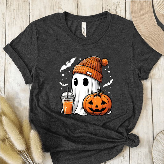 T-Shirt Dark Grey / S Halloween Ghost Fall T-Shirt