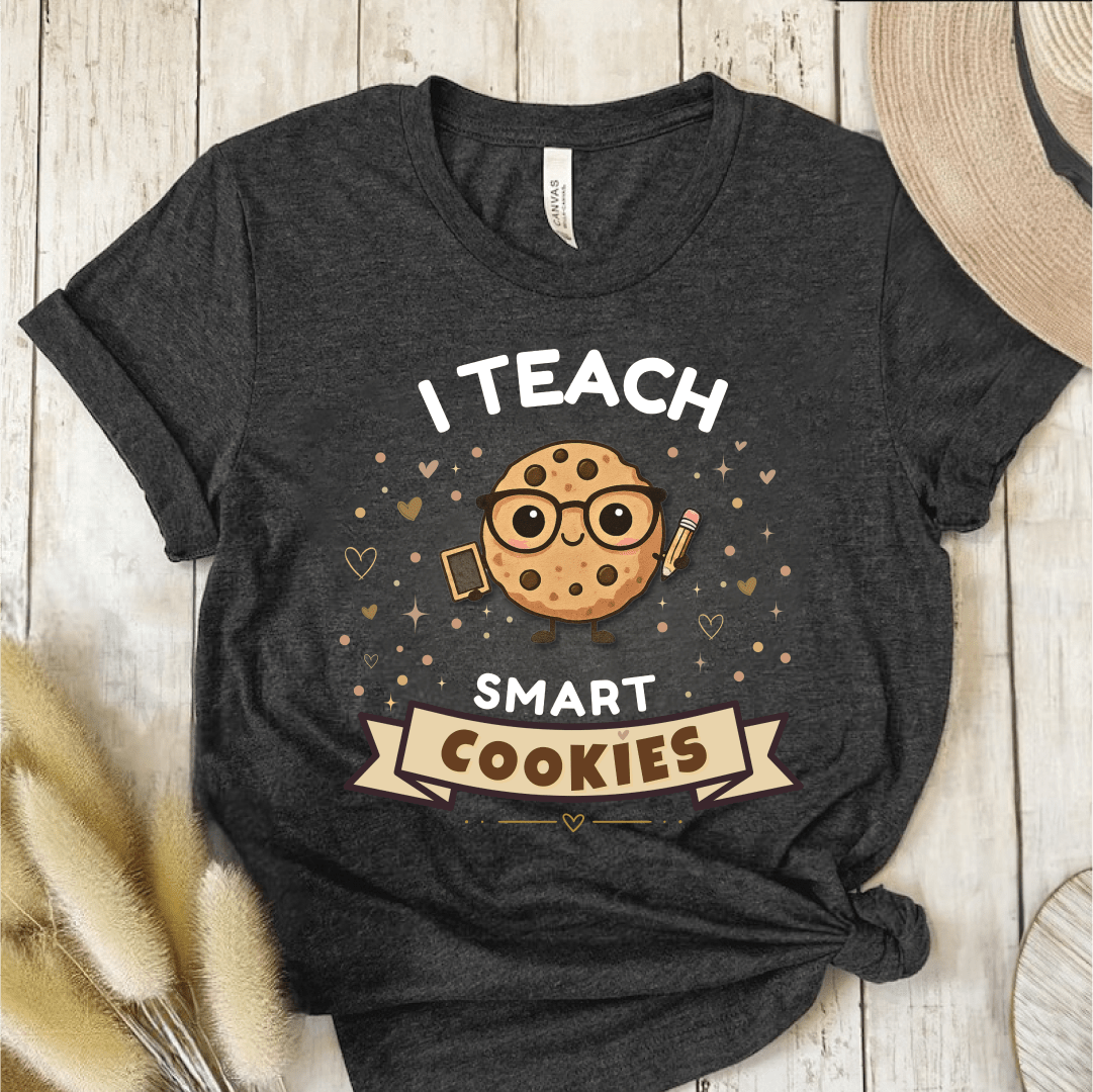 T-Shirt Dark Grey / S I Teach Smart Cookies T-Shirt