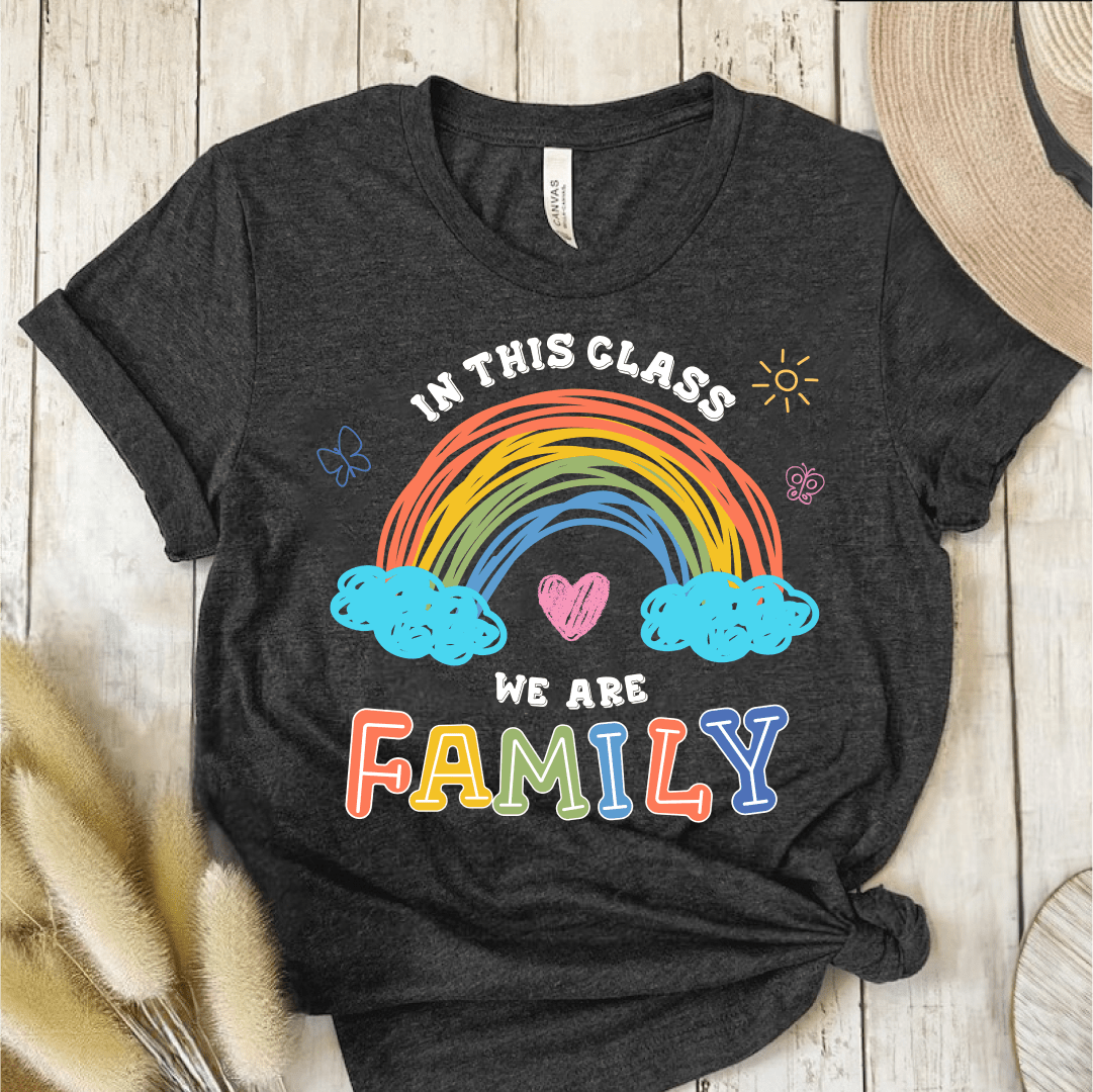 T-Shirt Dark Grey / S In This Class We Are Family T-Shirt