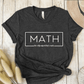 T-Shirt Dark Grey / S Math The Only Subject That Counts T-Shirt