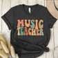 T-Shirt Dark Grey / S Music Teacher Fall Colors T-Shirt