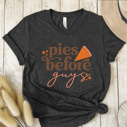 T-Shirt Dark Grey / S Pies Before Guys T-Shirt