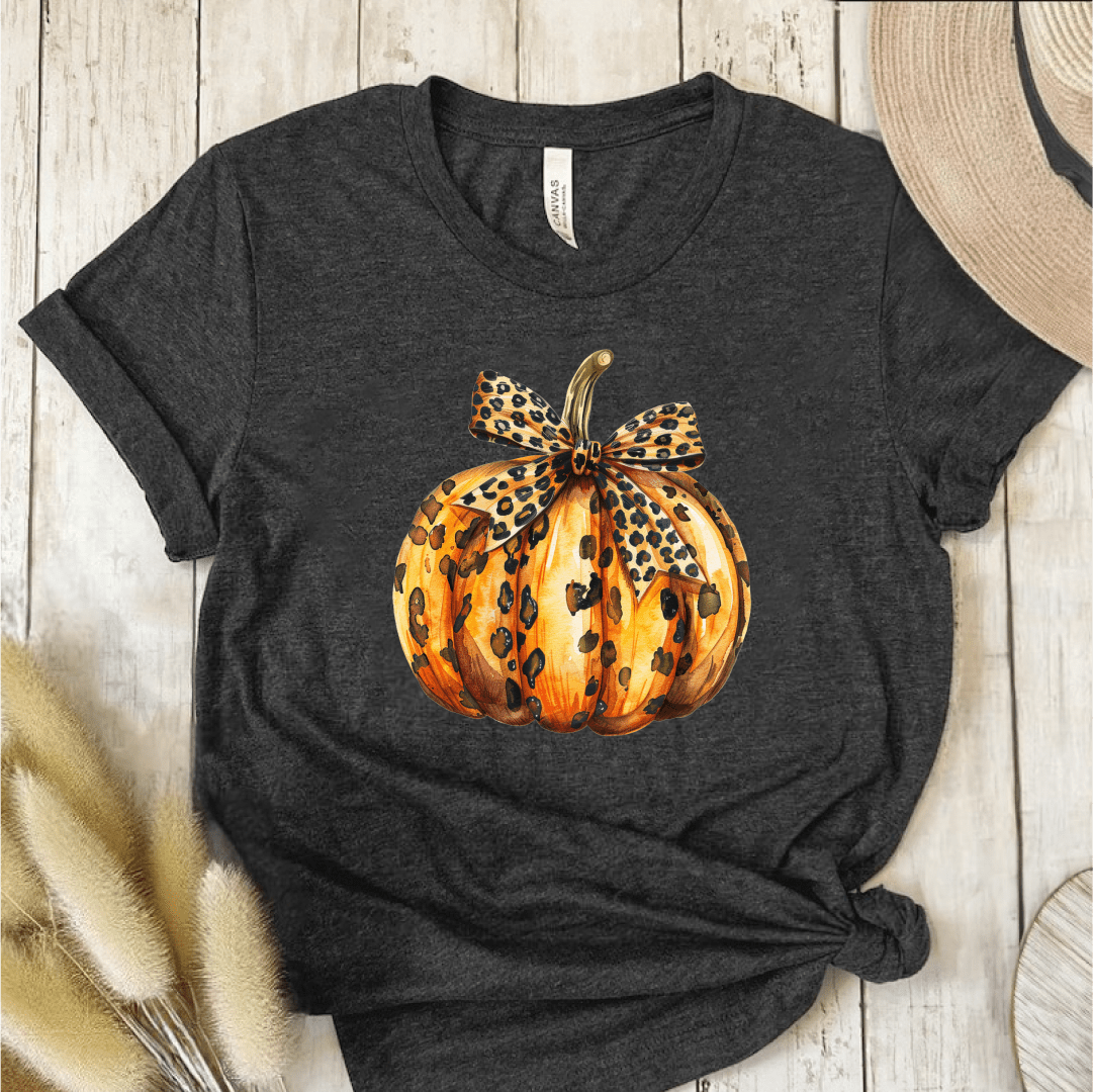 T-Shirt Dark Grey / S Pumpkin Leopard T-Shirt