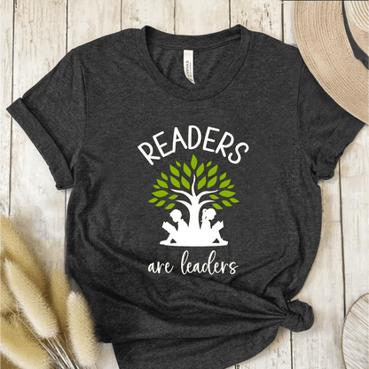 T-Shirt Dark Grey / S Readers Are Leaders T-Shirt