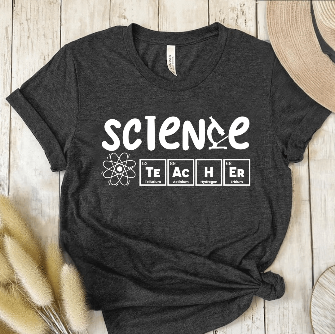 T-Shirt Dark Grey / S Science Teacher Periodic Table T-Shirt