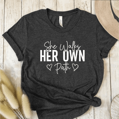 T-Shirt Dark Grey / S She Walks Her Own Path T-Shirt