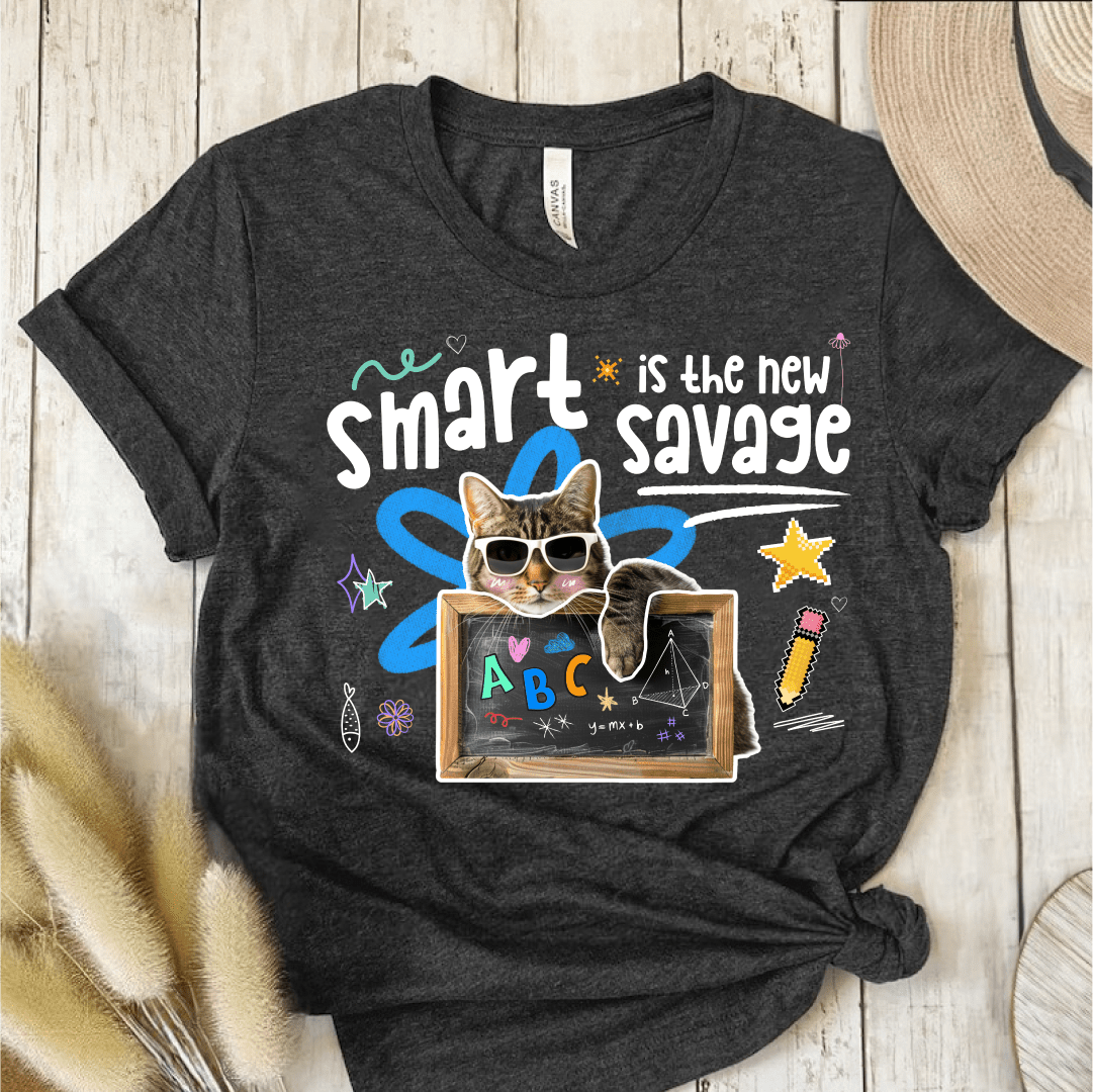 T-Shirt Dark Grey / S Smart Is The New Savage T-Shirt
