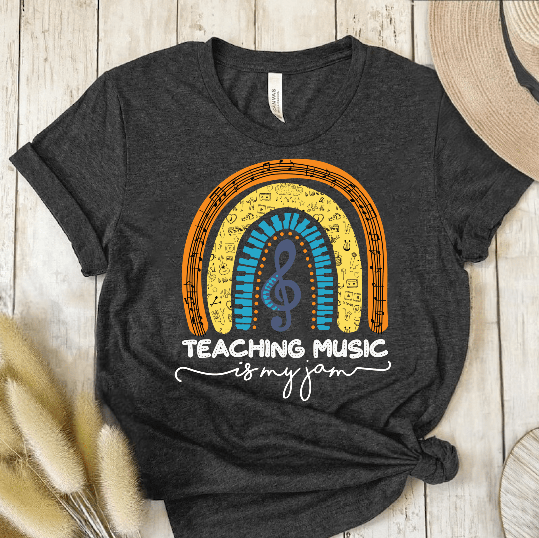 T-Shirt Dark Grey / S Teaching Music Is My Jam T-Shirt