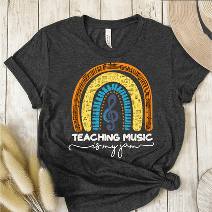 T-Shirt Dark Grey / S Teaching Music Is My Jam T-Shirt