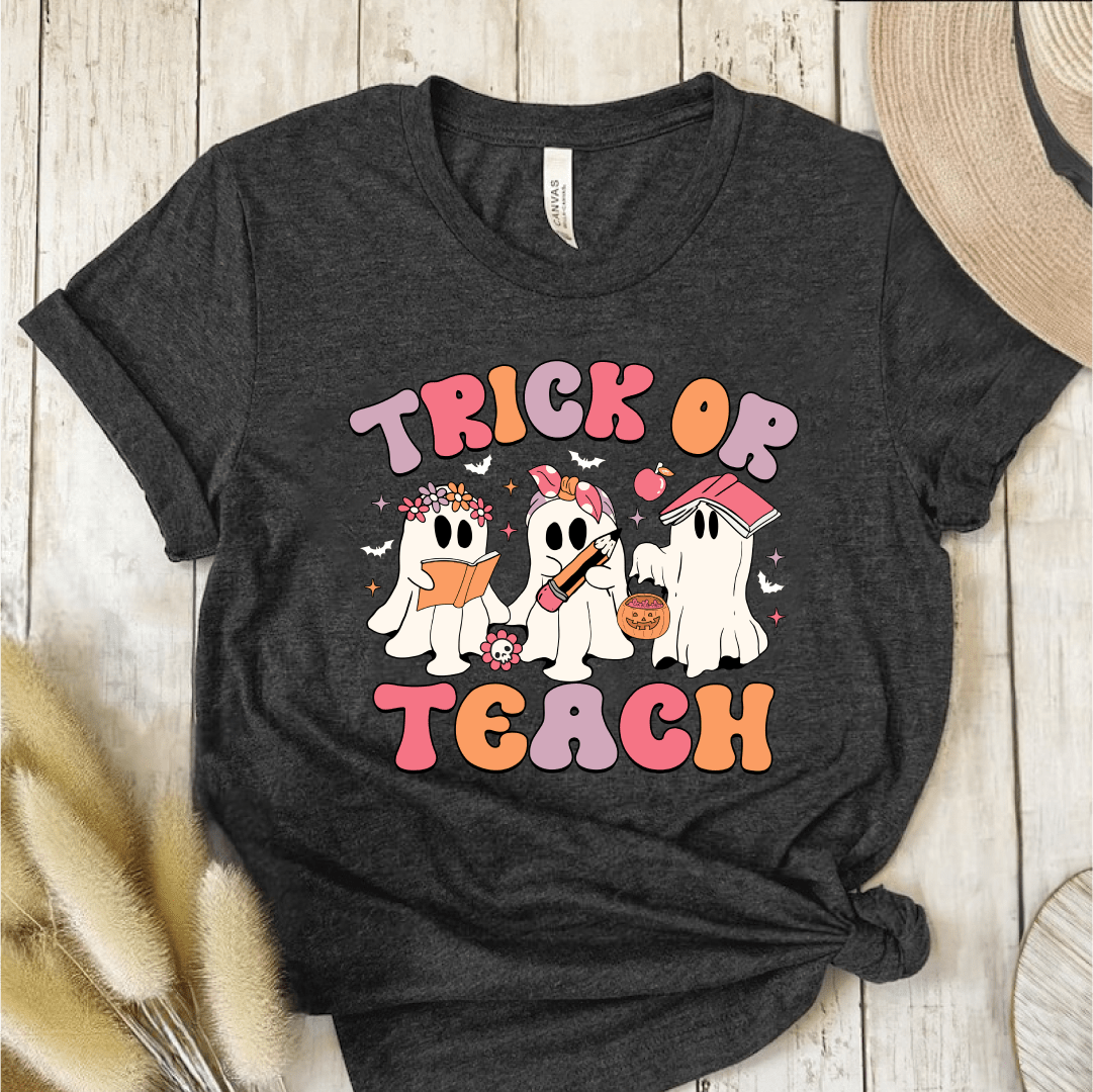 T-Shirt Dark Grey / S Trick Or Teach T-Shirt