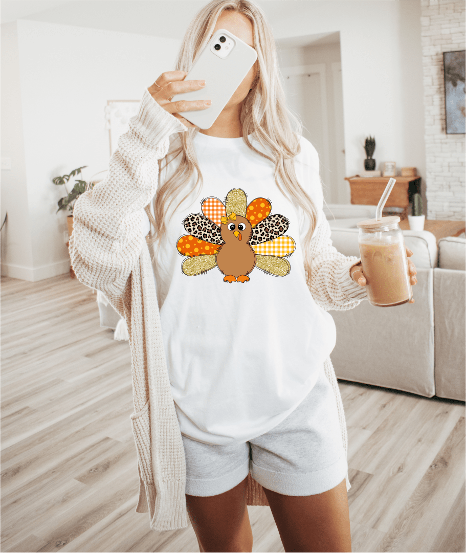 T-Shirt Glitter Turkey T-Shirt