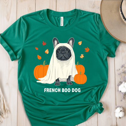 T-Shirt Green / S French Boo Dog T-Shirt