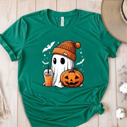 T-Shirt Green / S Halloween Ghost Fall T-Shirt