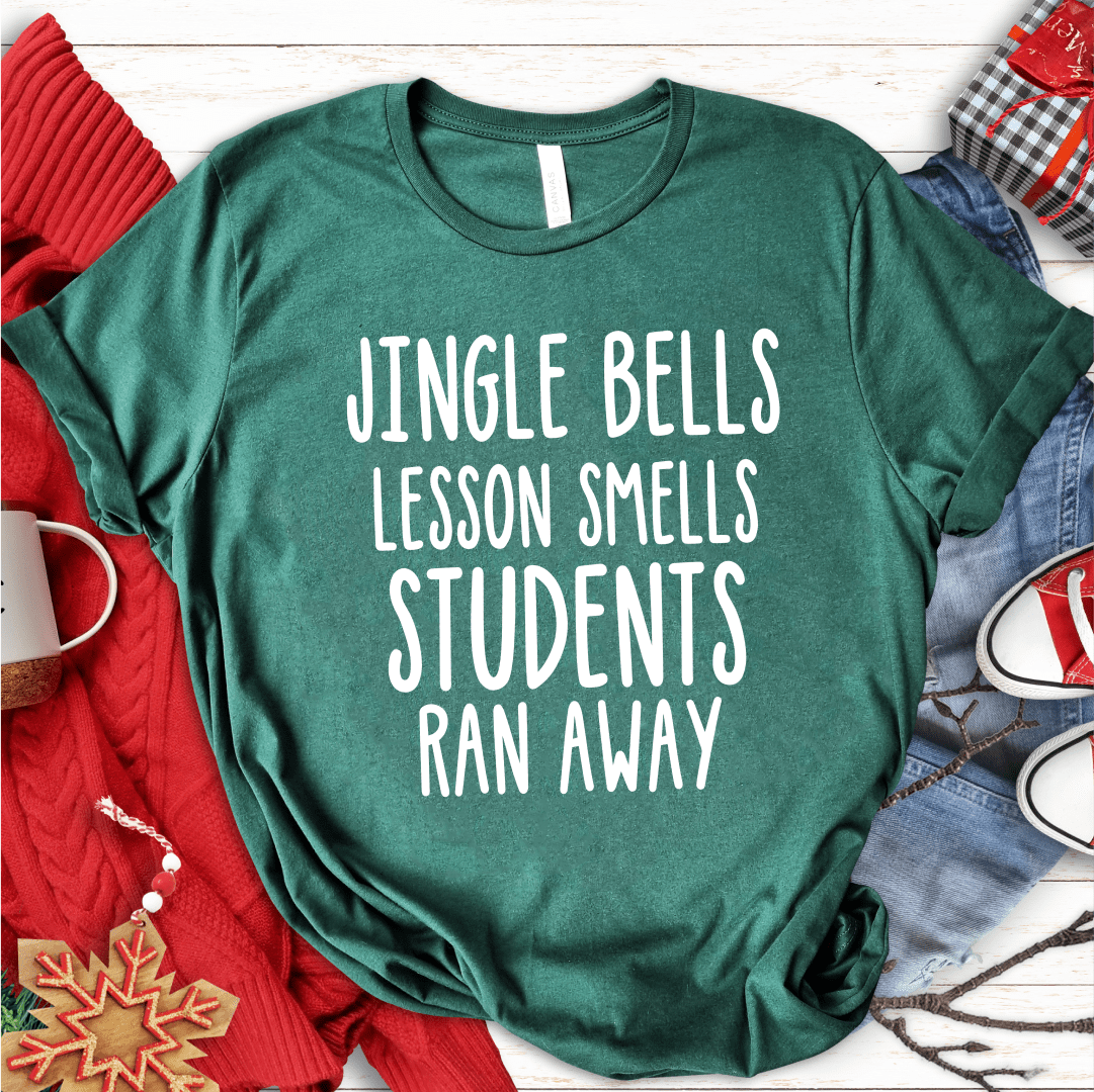 T-Shirt Green / S Jingle Bells Lesson Smells T-Shirt