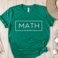 T-Shirt Green / S Math The Only Subject That Counts T-Shirt