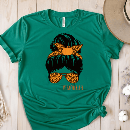 T-Shirt Green / S #Teacher Life T-Shirt