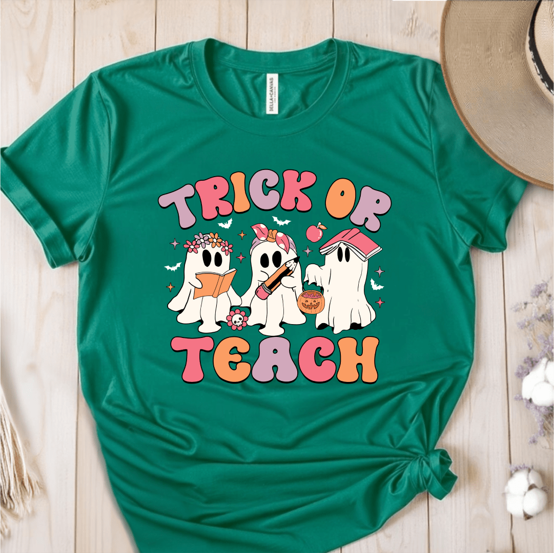 T-Shirt Green / S Trick Or Teach T-Shirt