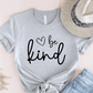 T-Shirt Grey / S Be Kind Heart Sketch T-Shirt
