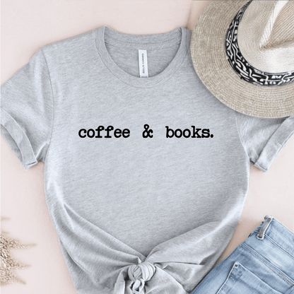 T-Shirt Grey / S Coffee & Books T-Shirt