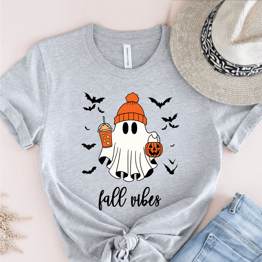 T-Shirt Grey / S Ghost Fall Vibes T-Shirt