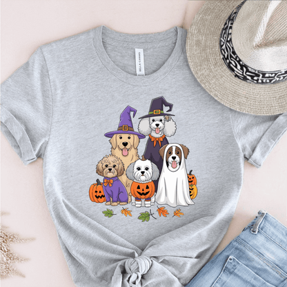 T-Shirt Grey / S Halloween Dogs T-Shirt