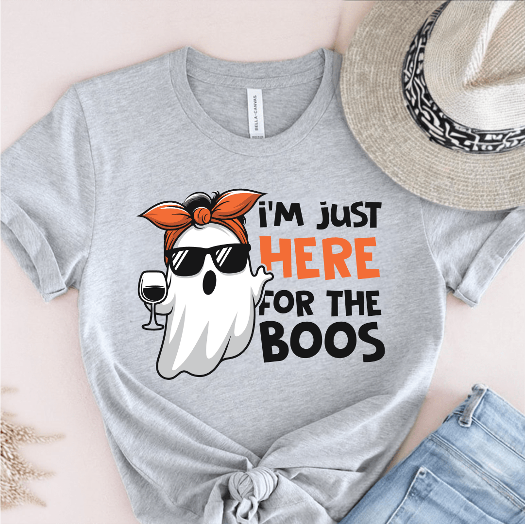 T-Shirt Grey / S I'm Just Here For The Boos T-Shirt