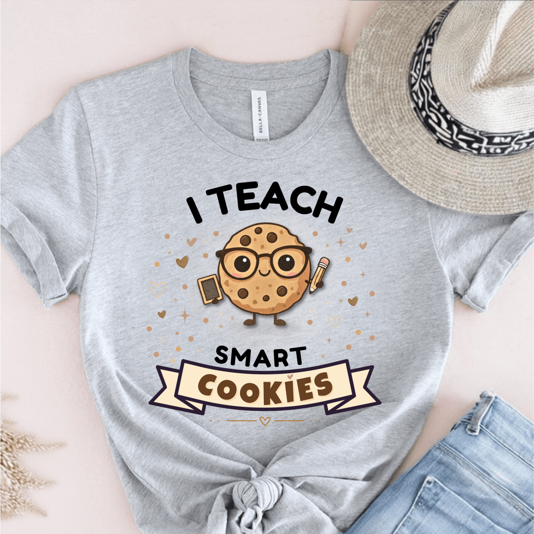 T-Shirt Grey / S I Teach Smart Cookies T-Shirt