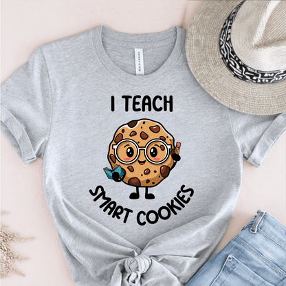 T-Shirt Grey / S I Teach Smart Cookies T-Shirt