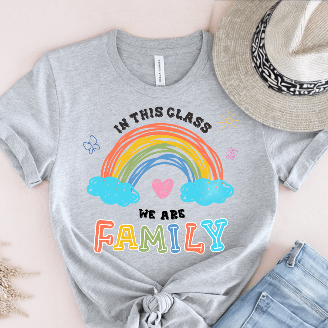 T-Shirt Grey / S In This Class We Are Family T-Shirt