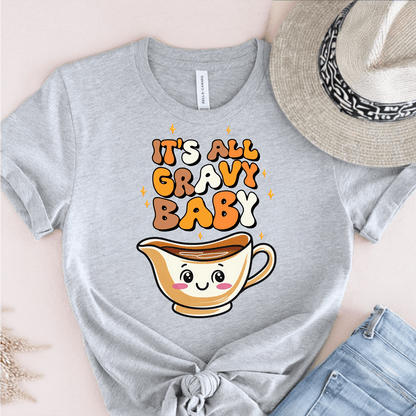 T-Shirt Grey / S Its All Gravy Baby T-Shirt