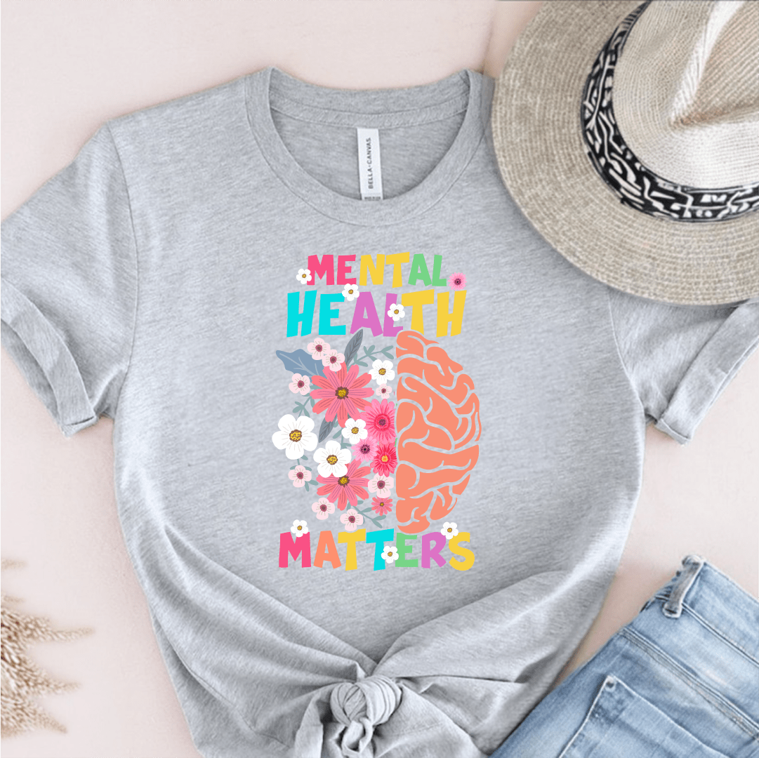 T-Shirt Grey / S Mental Health Matters T-Shirt