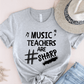 T-Shirt Grey / S Music Teachers Are Sharp T-Shirt