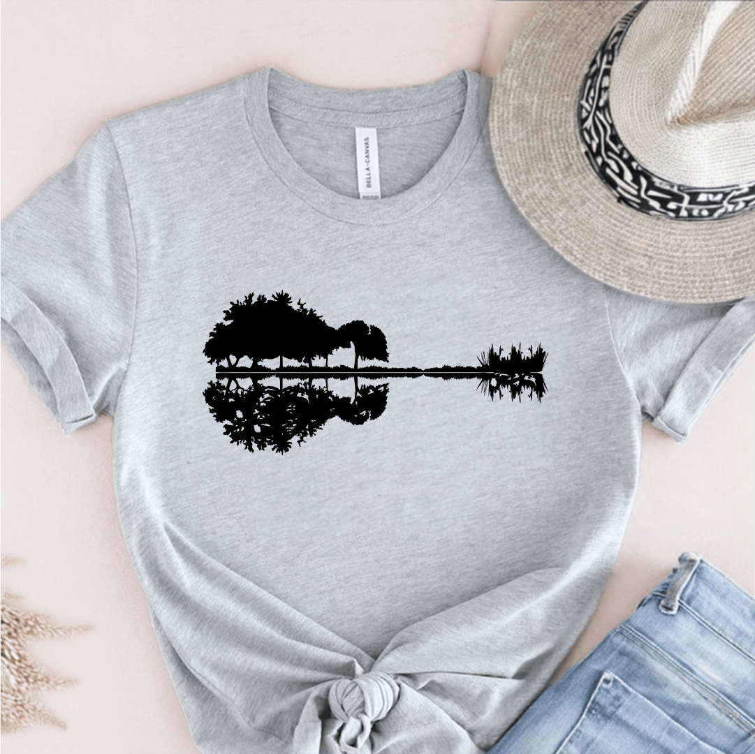 T-Shirt Grey / S Nature Guitar T-Shirt