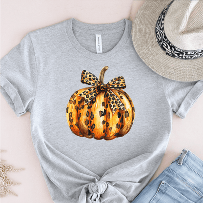 T-Shirt Grey / S Pumpkin Leopard T-Shirt