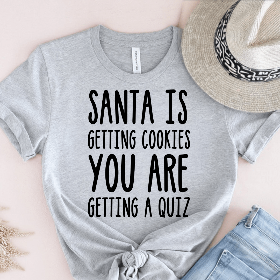 T-Shirt Grey / S Santa’s Getting Cookies T-Shirt