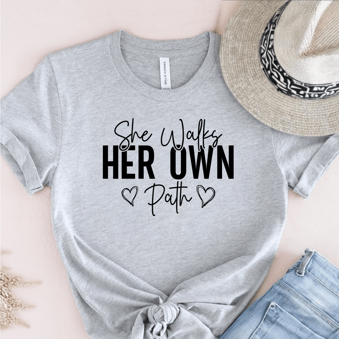 T-Shirt Grey / S She Walks Her Own Path T-Shirt