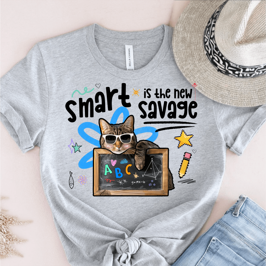 T-Shirt Grey / S Smart Is The New Savage T-Shirt