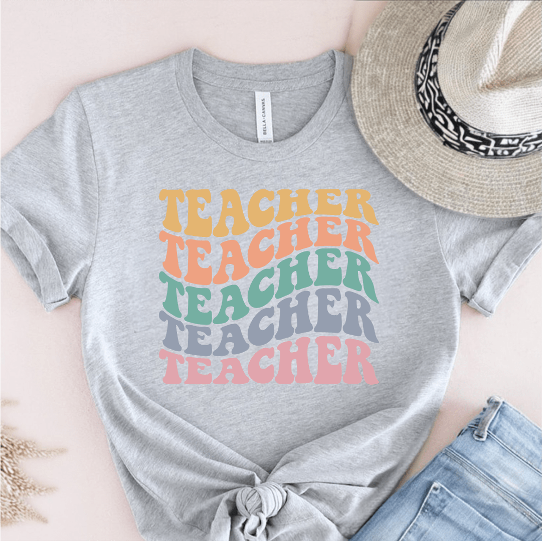 T-Shirt Grey / S Teacher Wavy T-Shirt