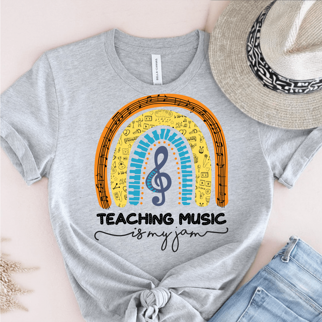 T-Shirt Grey / S Teaching Music Is My Jam T-Shirt