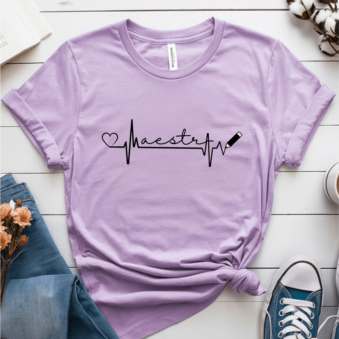 T-Shirt Heather Prism Lilac / S Maestra Line Art T-Shirt