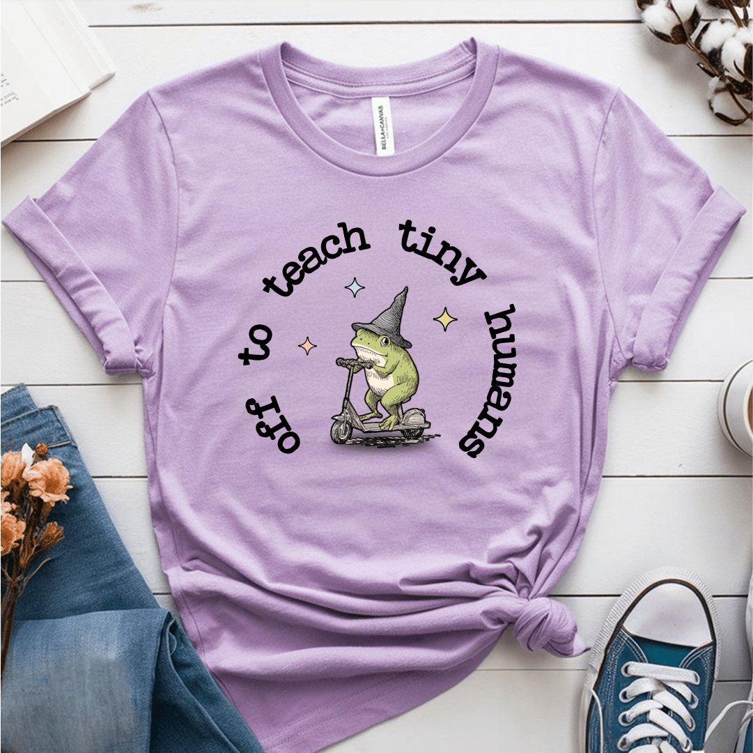 T-Shirt Heather Prism Lilac / S Off To Teach Tiny Humans T-Shirt