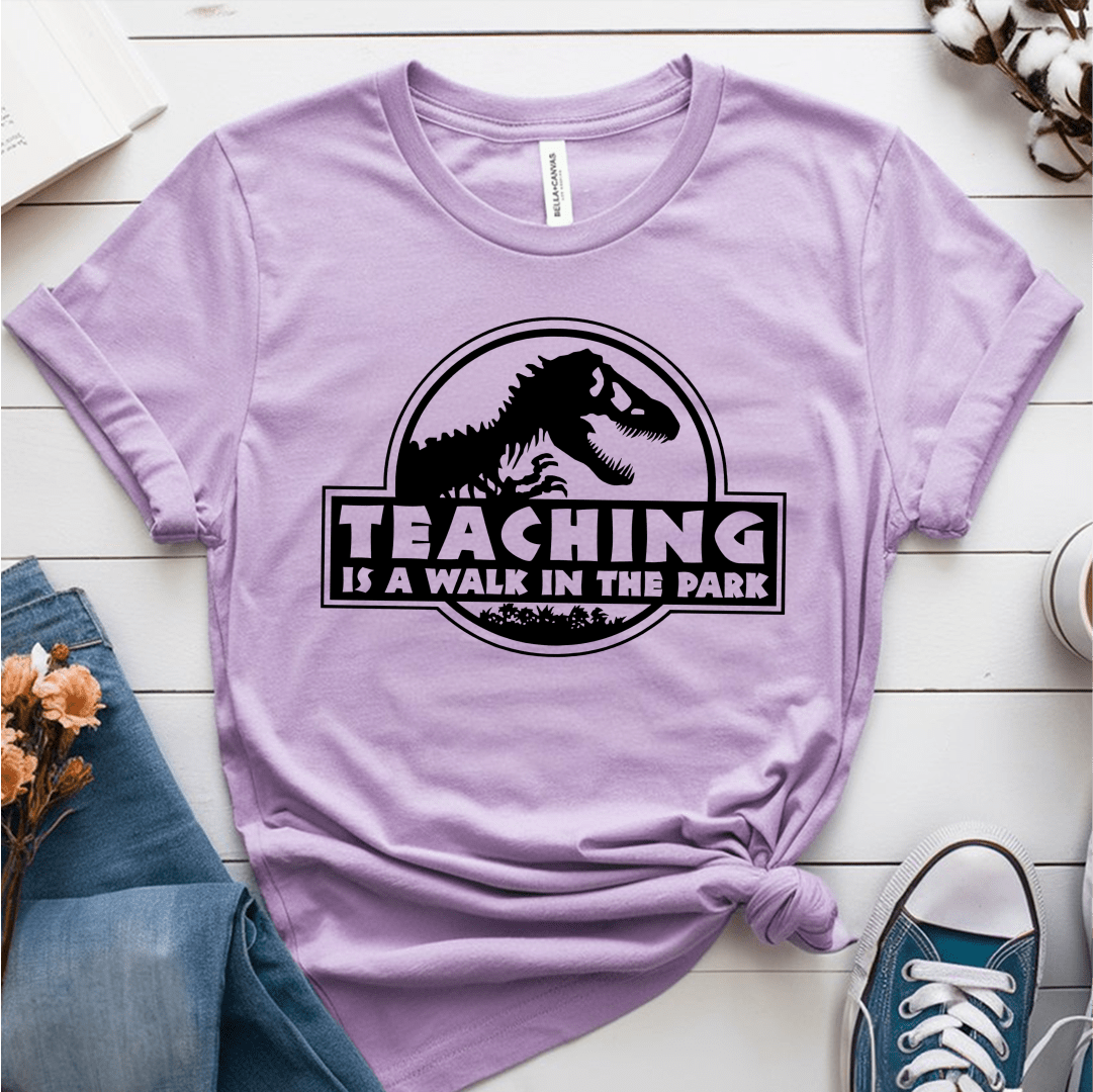 T-Shirt Heather Prism Lilac / S Teaching Is A Walk In The Park T-Shirt