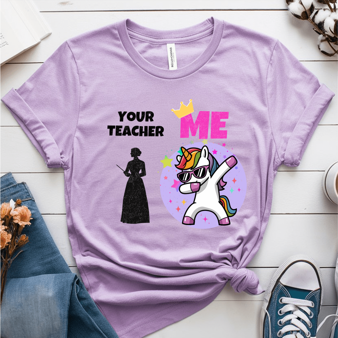 T-Shirt Heather Prism Lilac / S Your Teacher Vs Me T-Shirt
