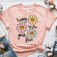 T-Shirt Heather Prism Peach / S Happy To See Your Face Flowers T-Shirt