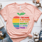 T-Shirt Heather Prism Peach / S I Became A Teacher For The Money And Fame T-Shirt