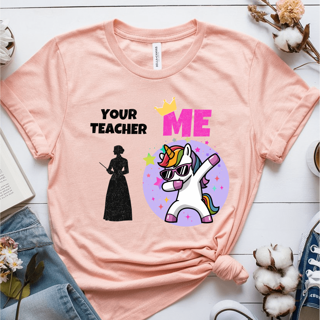 T-Shirt Heather Prism Peach / S Your Teacher Vs Me T-Shirt