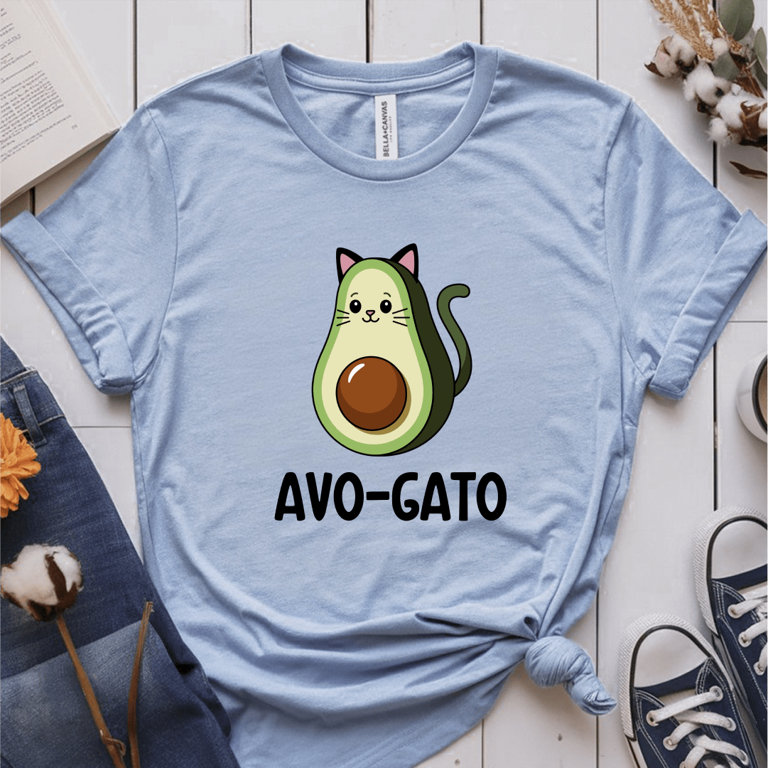 T-Shirt Light Blue / S Avo-Gato T-Shirt