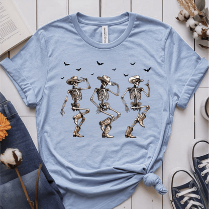 T-Shirt Light Blue / S Cowboy Skeleton T-Shirt